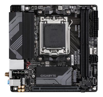 B650I AX 1.0, Processor family AMD, Processor socket AM5, DDR5 DIMM, Supported hard disk drive interfaces SATA, M.2, Number of SATA connectors 2