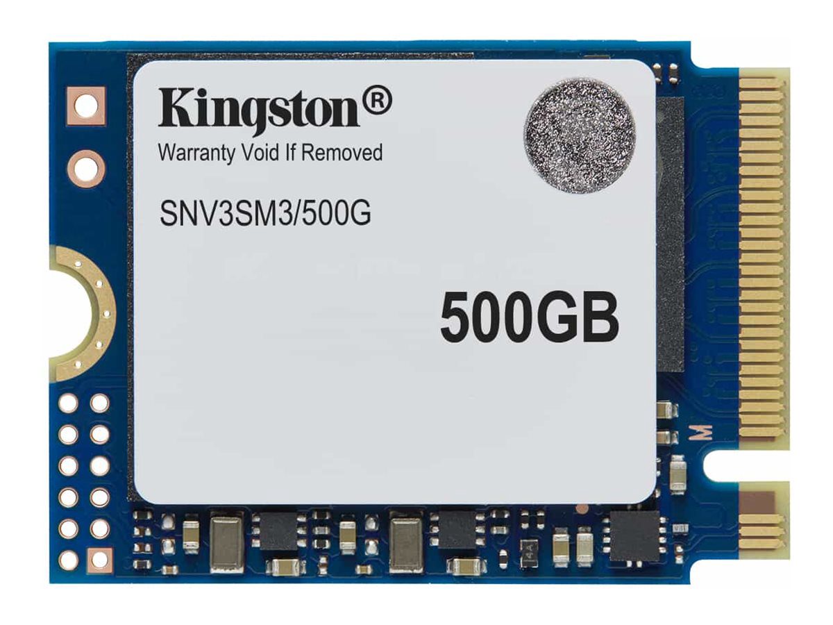 Kingston SSD, SNV3SM3/500G, 500 GB, SSD form factor M.2 2280, Solid-state drive interface PCIe 4.0 x4 NVMe, Read speed 5000 MB/s, Write speed 3000 MB/s