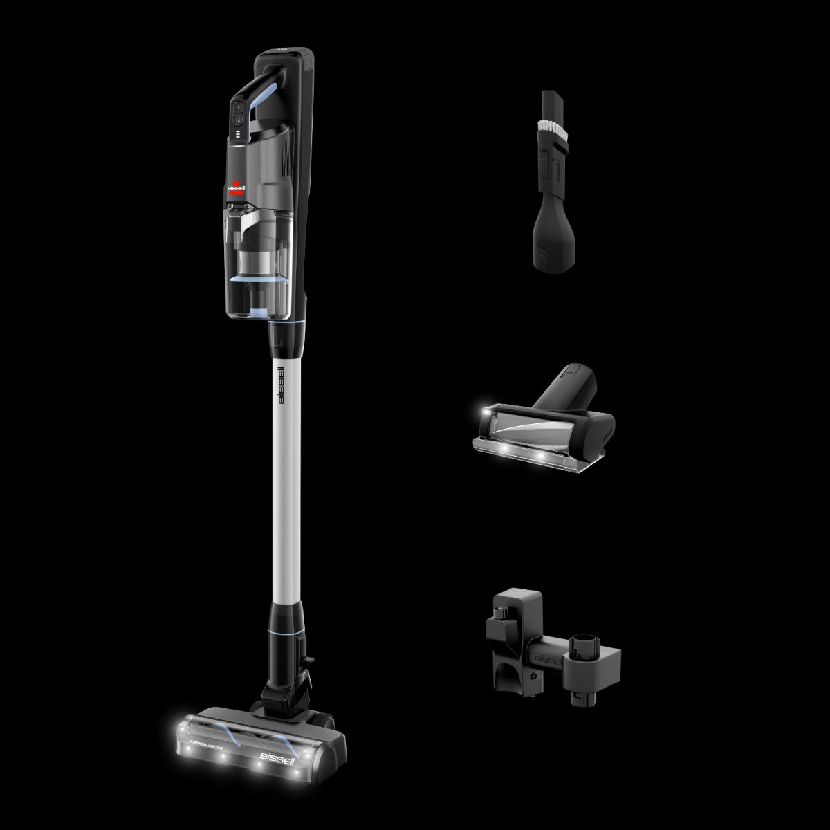 Bissell Stick Vacuum, PowerClean FurFinder Pro, Cordless operating, 200 W, 25.2 V, Operating time (max) 40 min, Black/Titanium/Lake Blue, Warranty 60 month(s), Battery warranty 24 month(s)