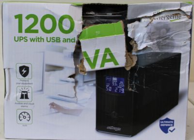Energenie UPS with USB and LCD display, 1200 VA, black, EnerGenie, UPS with USB and LCD display, Black, 1200 VA