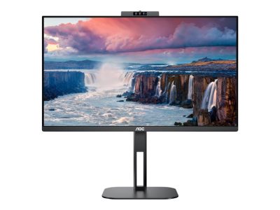 USB-C Monitor with Webcam, 24V5CW/BK, 23.8 ", IPS, FHD, 16:9, 75 Hz, 1 ms, 1920 x 1080, 300 cd/m², HDMI ports quantity 2, Black
