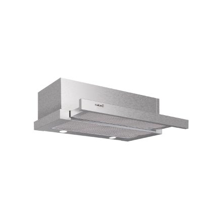 CATA Hood, EXTENDER 600, Telescopic, Energy efficiency class C, Width 60 cm, 390 m³/h, Mechanical, ECOLED, Stainless Steel