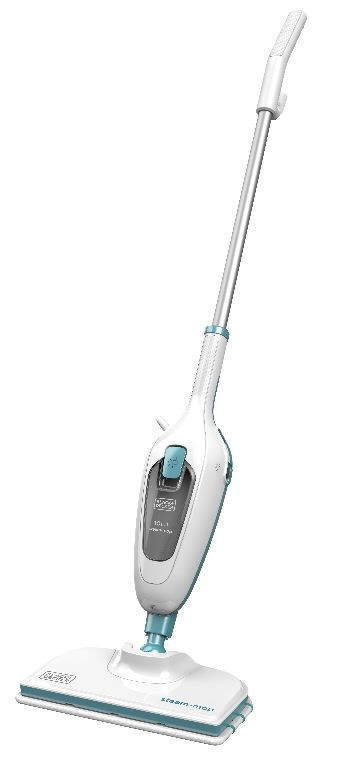 Steam mop, FSMH13E10-QS, Power 1300 W, Water tank capacity 0.38 L, White/Blue