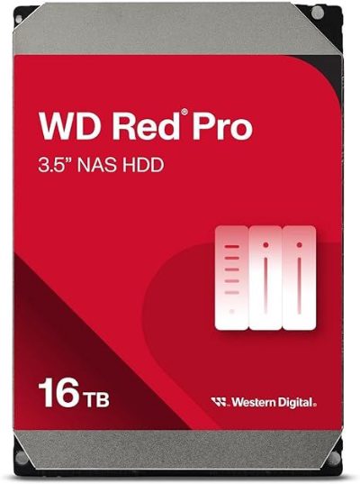 16TB WD161KFGX WD Red Pro NAS 7200 RPM 512MB, QNAP