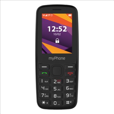 myPhone 6410 LTE, Black, 2.4 ", TFT, 64 MB, 128 MB, Dual SIM, Nano SIM, USB version Type-C, Built-in camera, Main camera resolution 0.3 MP, 1400 mAh