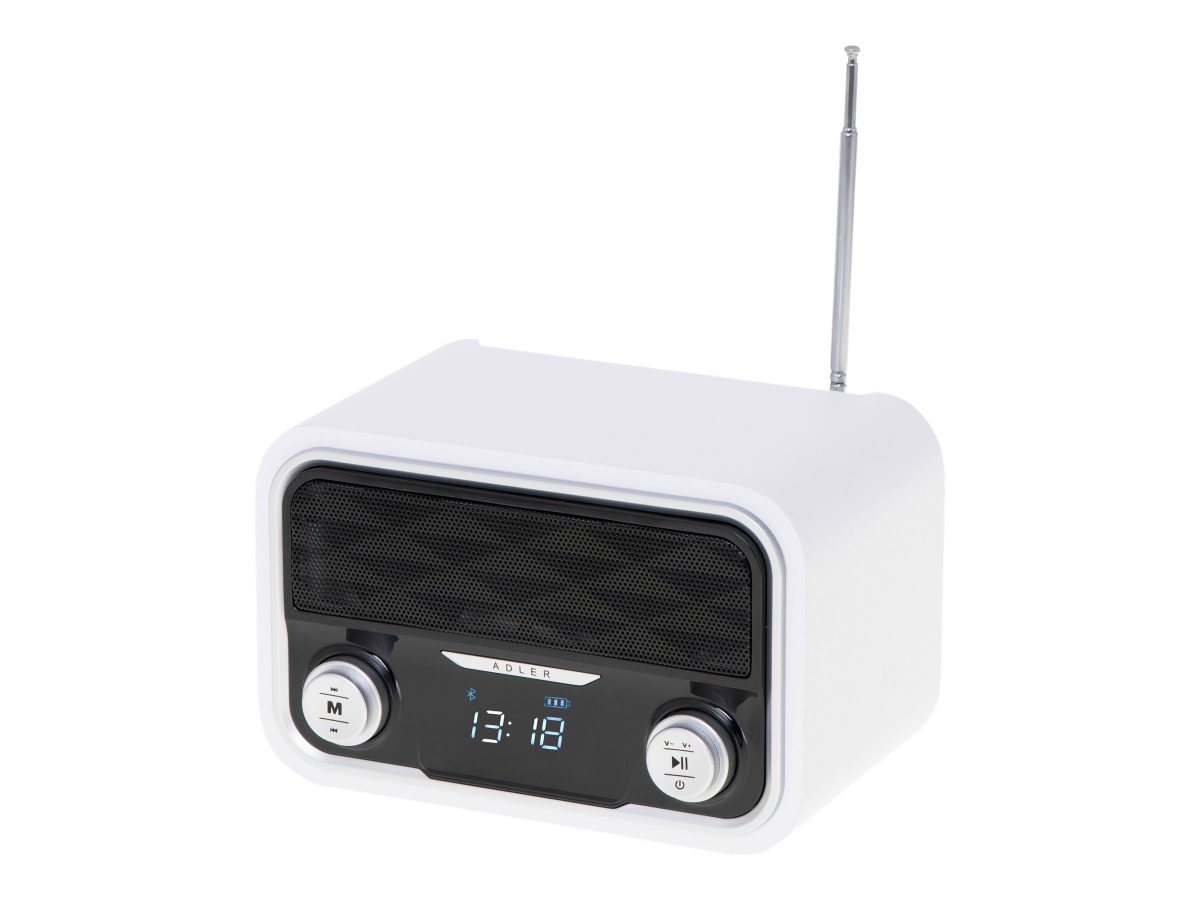 Bluetooth Radio, AD 1185, AUX in, White