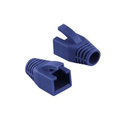 RJ45 Plug Strain Relief Boot, 8.0mm (50 pcs.), MP0035B, Blue