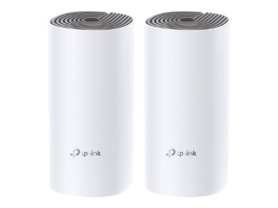 C1200 Whole Home Mesh Wi-Fi System, Deco E4 (2-pack), 802.11ac, 867+300 Mbit/s, 10/100 Mbit/s, Ethernet LAN (RJ-45) ports 2, Mesh Support Yes, MU-MiMO Yes, No mobile broadband, Antenna type 2xInternal