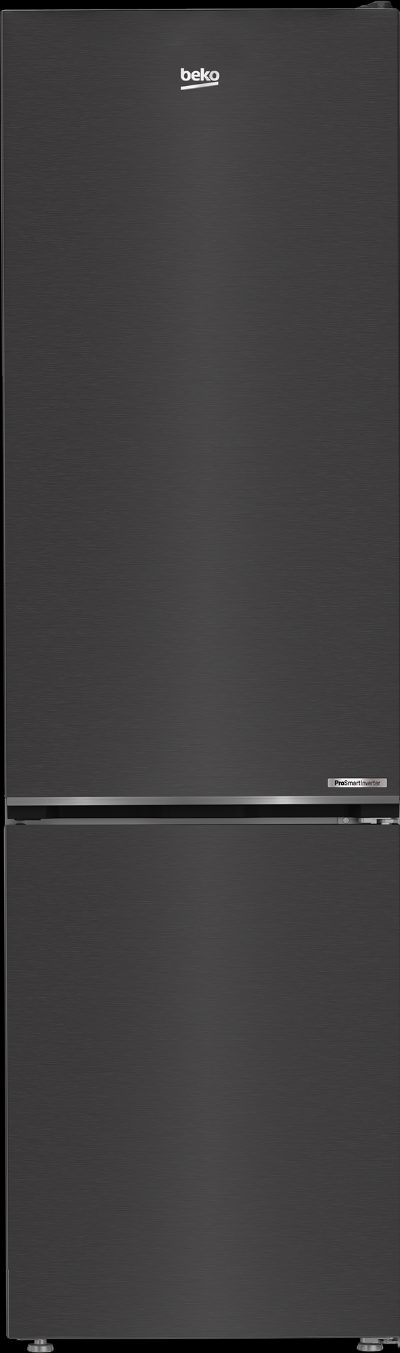 BEKO Refrigerator, B5RCNA405HXBR1, Energy efficiency class D, Free standing, Combi, Height 203.5 cm, No Frost system, Fridge net capacity 249 L, Freezer net capacity 106 L, Display, 36 dB, Black