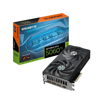 Gigabyte GeForce RTX 5060 Ti EAGLE OC 8G, NVIDIA, 8 GB, GeForce RTX 5060 Ti, GDDR7, HDMI ports quantity 1, PCI-E 5.0