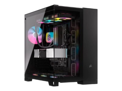 Corsair Dual Chamber PC Case, iCUE LINK 6500X RGB, Black, Mid Tower, ATX