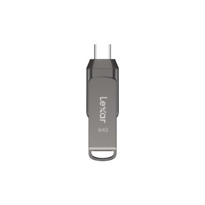 2-in-1 Flash Drive up to 130MB/s read, JumpDrive Dual Drive D400, 64 GB, USB Type-C/Type-A, Grey