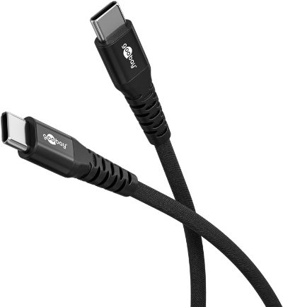 USB-C Supersoft Textile Cable with Metal Plugs, 73954