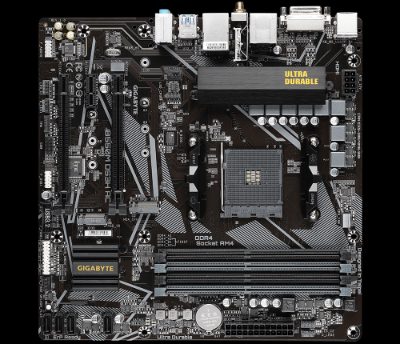 B550M DS3H AC 1.0/1.1/1.2/1.3/1.5 M/B, Processor family AMD, Processor socket AM4, DDR4 DIMM, Memory slots 4, Supported hard disk drive interfaces SATA, M.2, Number of SATA connectors 4, Chipset AMD B550, Micro ATX