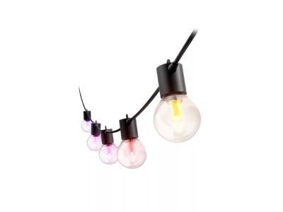 Philips Hue Hue Festavia Globe Outdoor String Lights, 21m Extension, 30 W