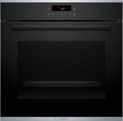 Bosch Oven, HBA272BB3, 71 L, Electric, Pyrolysis/Hydrolytic, Touch control, Height 59.5 cm, Width 59.4 cm, Black
