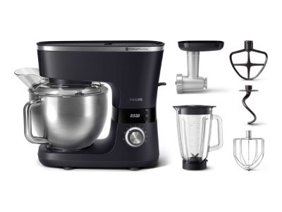 Philips Kitchen Machine with Mix, HR7962/21 7000 Series, 1000 W, Number of speeds 8, Bowl capacity 5.5 L, Black