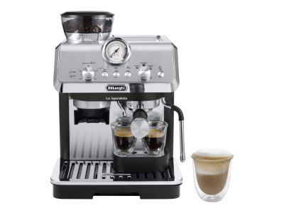 Delonghi Coffee machine, EC9155.MB, Pump pressure 15 bar, Built-in milk frother, Manual, Metal Black, 1400 W
