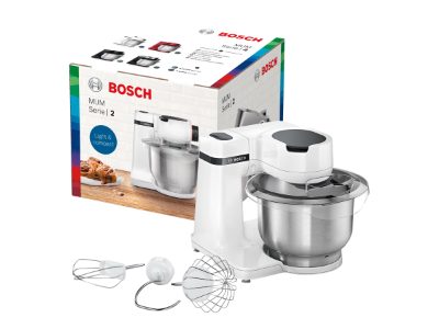 MUM Serie Kitchen Machine, MUMS2EW00, 700 W, Number of speeds 4, Bowl capacity 3.8 L, White