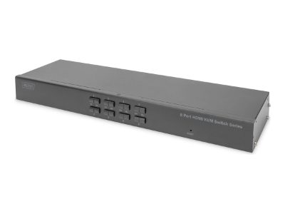 DIGITUS 19" 8 Port HDMI KVM Switch Single View, Digitus