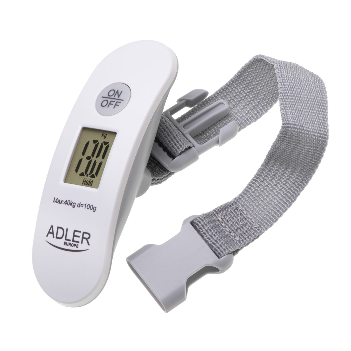 Travel Luggage Scale, AD 8189, Maximum weight (capacity) 40 kg, Accuracy 100 g, White