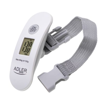 Travel Luggage Scale, AD 8189, Maximum weight (capacity) 40 kg, Accuracy 100 g, White