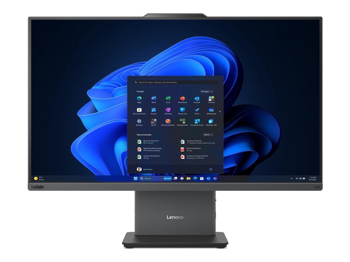 Lenovo ThinkCentre, neo 50a 24 G6 LNL, Desktop, AIO, 23.8 ", FHD, Intel Core Ultra 5, 226V, Internal memory 16 GB, Soldered LPDDR5X, 512 GB, Intel Arc Graphics 130V, No Optical Drive, Keyboard language English, Windows 11 Pro, Warranty 36 month(s)