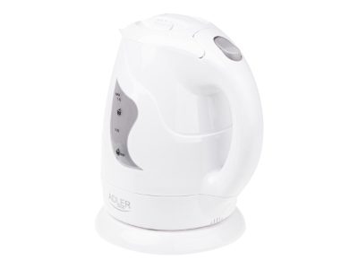 Kettle, AD 08, Standard, 850 W, 1 L, Plastic, 360° rotational base, White