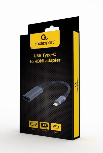 Cablexpert USB Type-C to HDMI display adapter, Space grey, A-USB3C-HDMI-01