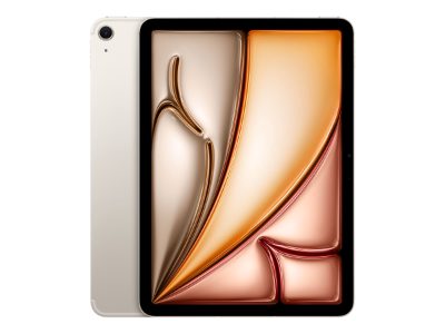 iPad Air Wi-Fi + Cellular, 11 ", Starlight, IPS, 2360 x 1640 pixels, Apple M3, 8 GB, 512 GB, 3G, 4G, 5G, Wi-Fi, Front camera, 12 MP, Rear camera, Bluetooth, 5.3, iPadOS, USB-C charging cable