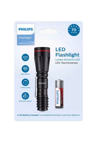 PHILIPS LED lukturis, melns