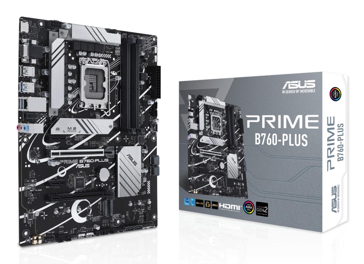 PRIME B760 PLUS, Processor family Intel, Processor socket LGA1700, DDR5, Number of SATA connectors 4