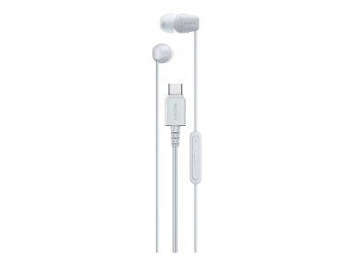 Sony Earbuds, IER‑EX15C, Wired, In-ear, Microphone, White