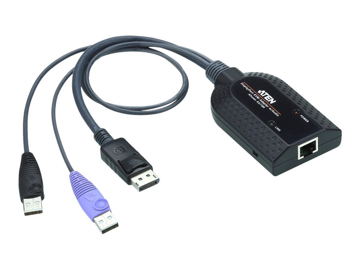 Aten USB DisplayPort Virtual Media KVM Adapter Cable (Support Smart Card Reader and Audio De-Embedder), Aten, USB DisplayPort Virtual Media KVM Adapter Cable (Support Smart Card Reader and Audio De-Embedder)