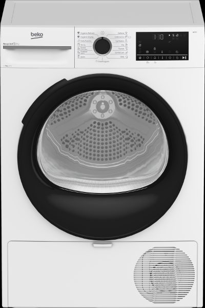 Dryer Machine with Heat Pump, BM3T49230W, Energy efficiency class E, Front loading, 9 kg, Digital, Depth 60.7 cm, White