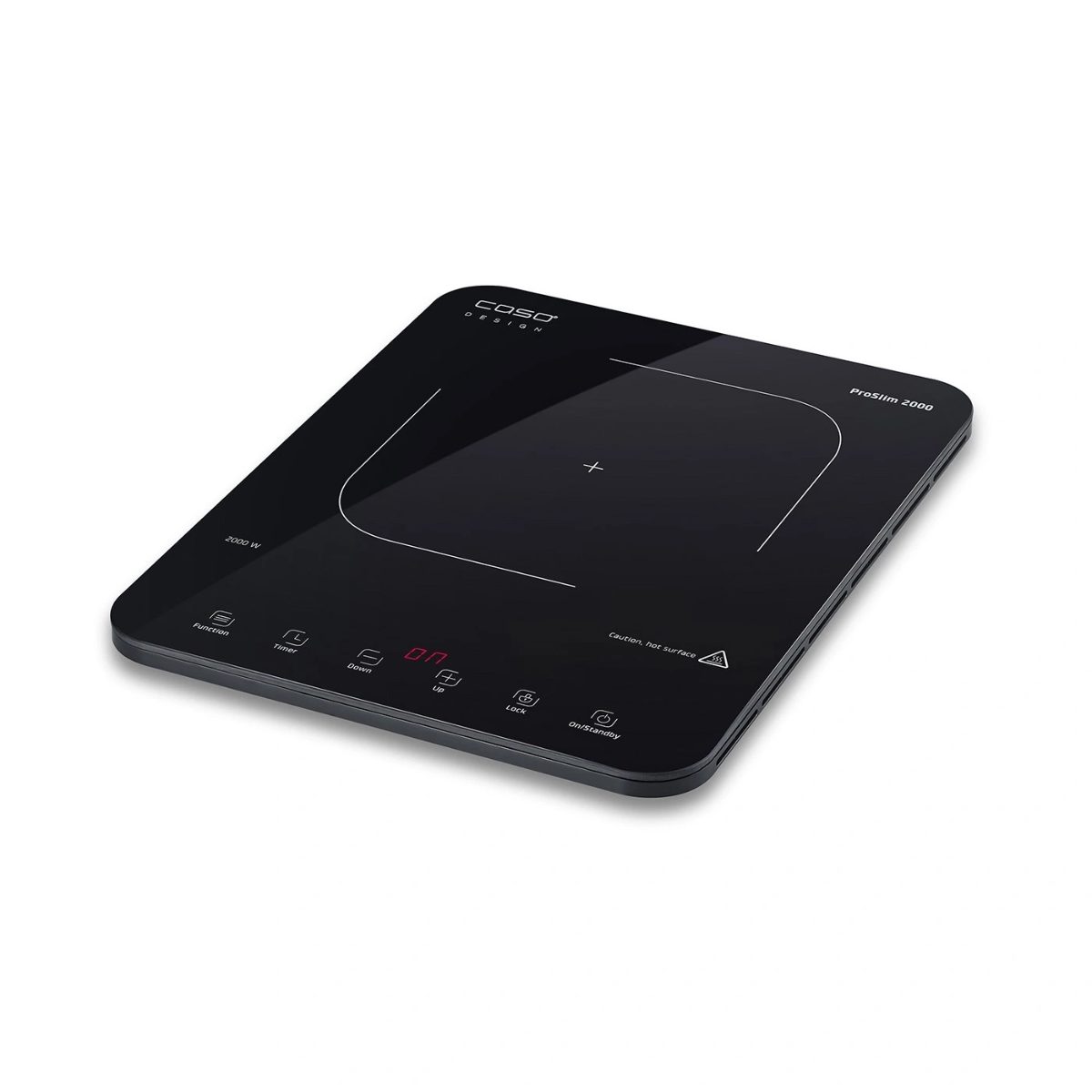 Caso Mobile Single Hob, ProSlim 2000, Induction, Number of burners/cooking zones 1, Touch, Timer, Black