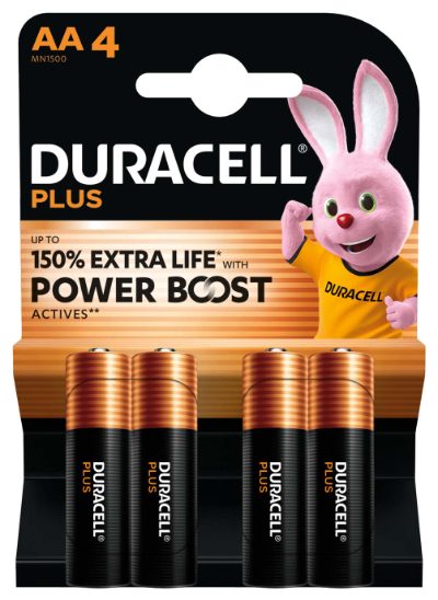 Duracell Plus Boost MN1500 BL4, AA, 4 pc(s)