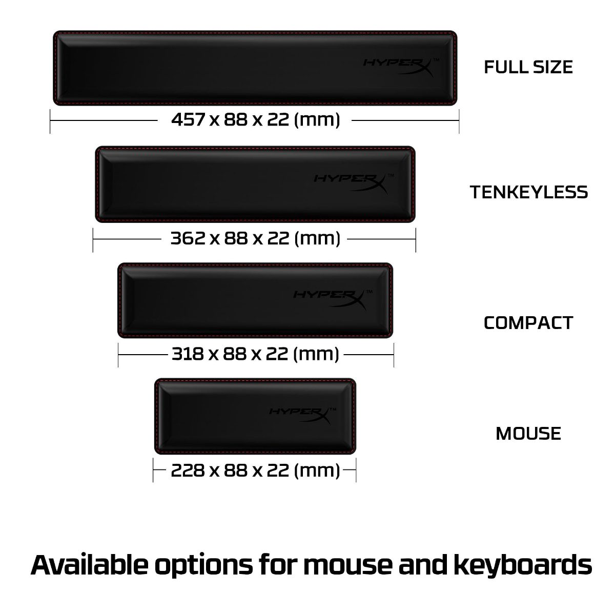 KEYBOARD ACC WRIST REST/HX-WR HYPERX