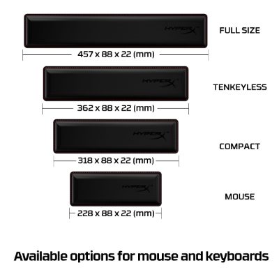 KEYBOARD ACC WRIST REST/TENKEYLESS HYPERX