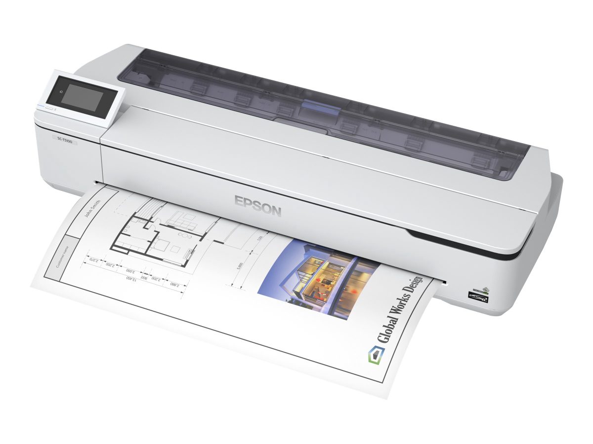 SureColor, SC-T5100N, Inkjet, Colour, Large format printer, Wi-Fi, White