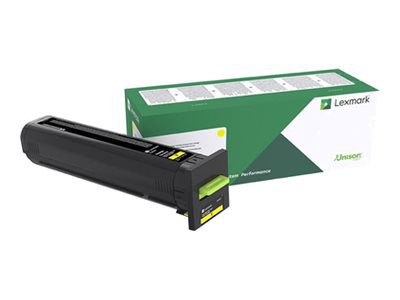 Lexmark CX825, 860 Yellow Return Programme 22K Toner Cartridge, Lexmark 82K2XY0, Lexmark - Extra High Yield - yellow - original - toner cartridge - LCCP, LRP, Toner cartridge, Yellow