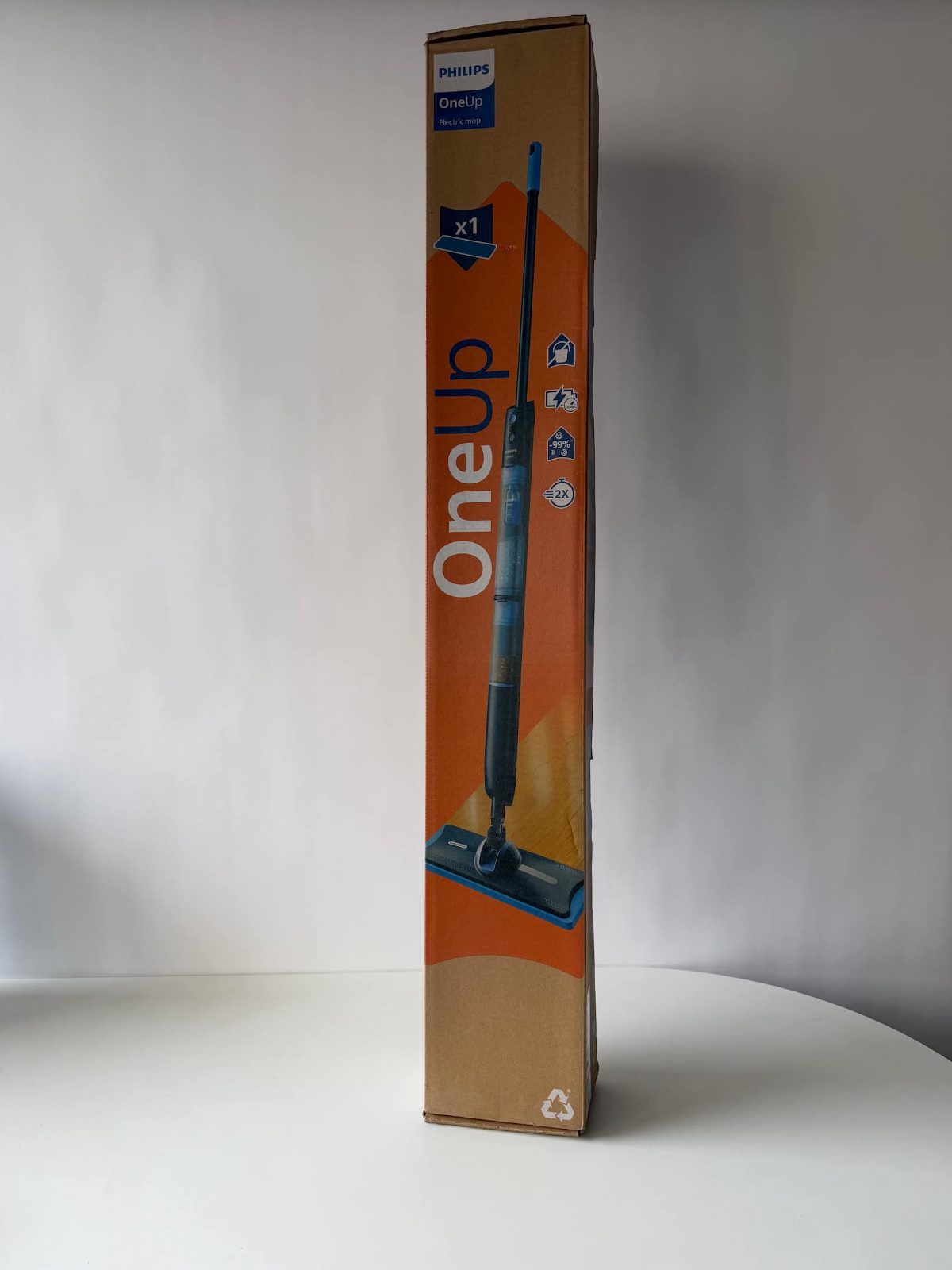 Electric Mop, XV5113/01 OneUp 5000 Series, Cordless operating, Operating time (max) 70 min, Blue/Black