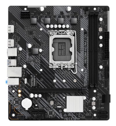 Mainboard, ASROCK, Intel H610, LGA1700, Micro-ATX, Memory DDR5, Memory slots 2, 1xPCI-Express 3.0 1x, 1xPCI-Express 4.0 16x, 1xM.2, 2xHDMI, 4xUSB 2.0, 2xUSB 3.2, 1xPS/2, 1xRJ45, 3xAudio port, H610M-H2/M.2D5