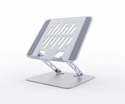 Foldable Notebook Riser Stand, NBS-D1-04, Fits up to size 11-15.6 ", Notebook Stand, Spacegrey