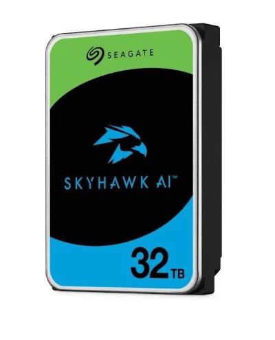 HDD, SEAGATE, SkyHawk AI, 32 TB, Serial ATA, Buffer 512 MB, 7200 RPM, 3.5 ", ST32000VE000