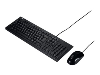 Asus U2000, Keyboard and Mouse Set, Wired, US, Black