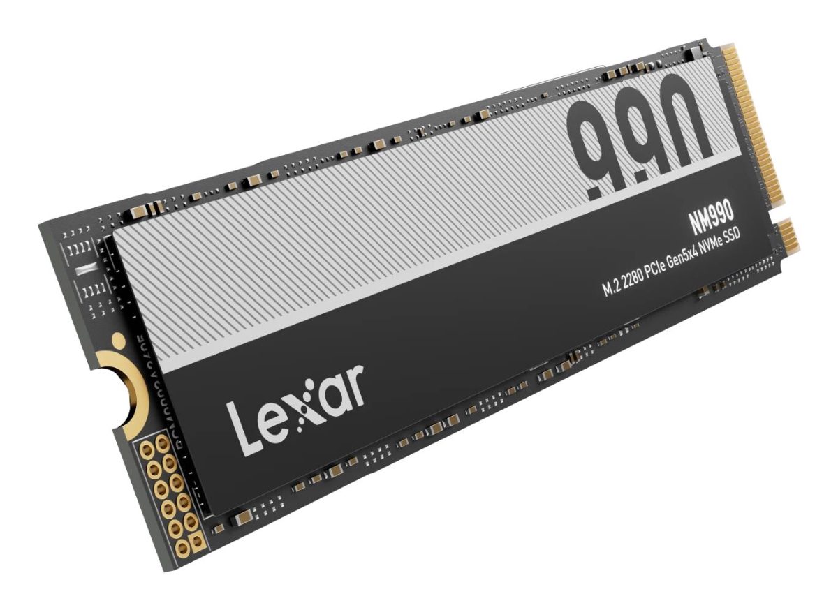 Lexar SSD, NM990, 4000 GB, SSD form factor M.2 2280, Solid-state drive interface PCIe Gen 5x4, Read speed 14000 MB/s, Write speed  11000 MB/s