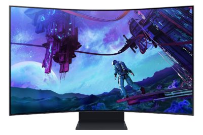 LCD Monitor, SAMSUNG, 55", Gaming/Curved, Matte, Panel VA, 3840x2160, 16:9, 165Hz, 1 ms, Speakers, Colour Black, LS55CG970NUXDU