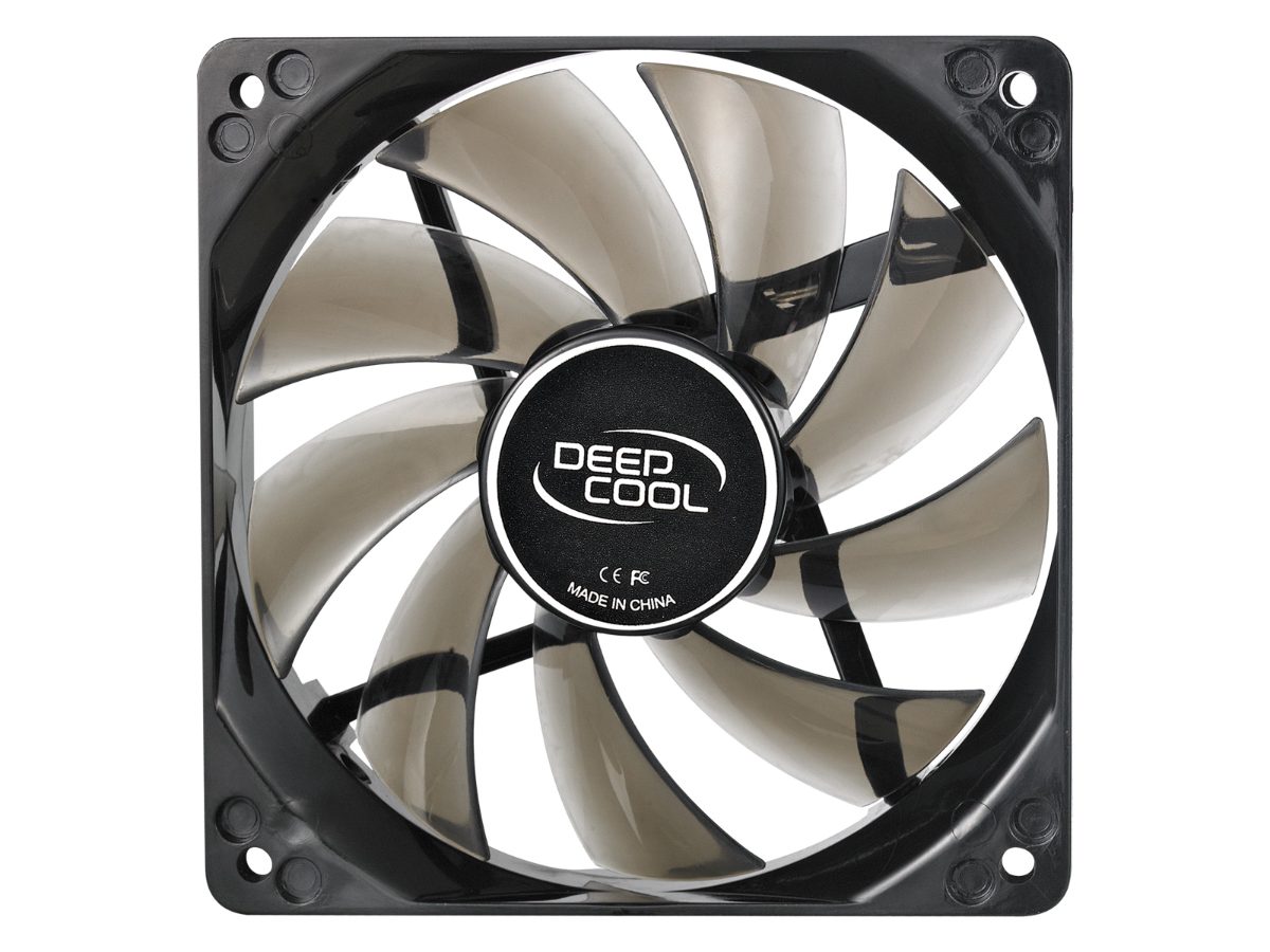 120 mm case ventilation fan,  "Wind Blade 120", transparent, hydro bearing,4 LED's, Deepcool