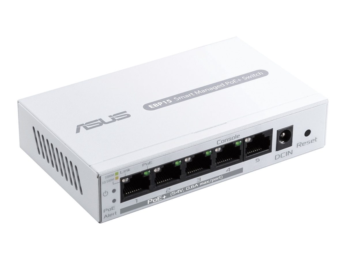 ExpertWiFi 5-Port GbE Smart Managed PoE+ Switch, EBP15